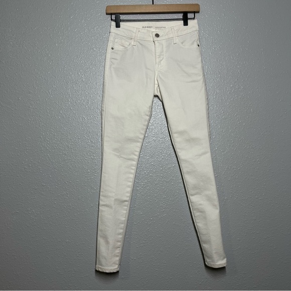 Old Navy Stay White Rockstar Jeans - Picture 1 of 5